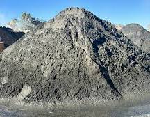 Chrome concentrate stockpile at a Southern African mining site